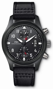 IWC Automatic Black Dial Black Fabric Band Watch #IW388001 (Men Watch)
