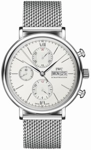 IWC Automatic Stainless Steel Silver Dial Polished Stainless Steel Band Watch #IW391005 (Men Watch)