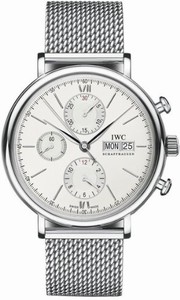 IWC Automatic Stainless Steel Silver Dial Polished Stainless Steel Band Watch #IW391009 (Men Watch)