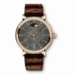 IWC Black Mother Of Pearl Automatic Watch #IW459003 (Women Watch)