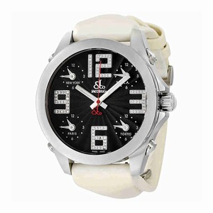 Jacob & Co. Quartz Dial color Black Guilloche Watch # JCM-82SS (Men Watch)