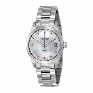 Longines Automatic Dial color Mother of pearl Watch # L23854876 (Women Watch)