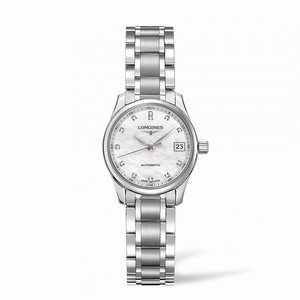 Longines Mother Of Pearl Dial Stainless Steel Band Watch #L2.128.4.87.6 (Men Watch)