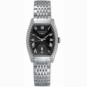 Longines Automatic Black Dial Stainless Steel Case Watch #L2.142.0.50.6 (Women Watch)