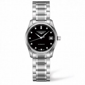 Longines Black Dial Fixed Stainless Steel Band Watch #L2.257.4.57.6 (Women Watch)