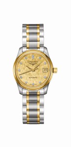 Longines Master Collection Automatic Diamond Hour Markers Date 18k Yellow Gold and Stainless Steel Watch# L2.257.5.38.7 (Women Watch)