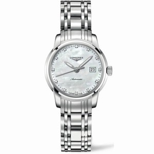 Longines Automatic White Mother Of Pearl Dial Stainless Steel Watch #L2.263.0.87.6 (Women Watch)