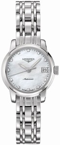 Longines Automatic Diamond Hour Markers Stainless Steel Watch# L2.263.4.87.6 (Women Watch)