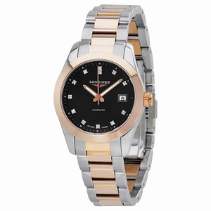 Longines Black Automatic Watch #L2.285.5.58.7 (Women Watch)