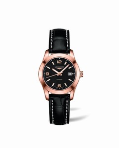 Longines Automatic Dial color Black Watch # L2.285.8.56.3 (Men Watch)
