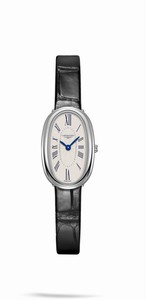 Longines Symphonette Quartz Analog Black Leather Watch# L2.305.4.71.0 (Women Watch)