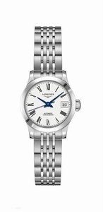 Longines Record Automatic Chronometer Roman Numerals Dial Date Stainless Steel Watch# L2.320.4.11.6 (Women Watch)