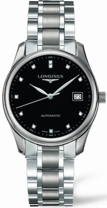 Longines Master Collection Automatic Diamond Hour Markers Dial Date Stainless Steel Watch# L2.518.4.57.6 (Men Watch)