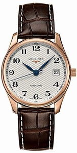 Longines Automatic Silver Dial 18ct Rose Gold Case Watch #L2.518.8.78.3 (Men Watch)