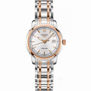Longines Automatic Silver Dial 18ct Rose Gold And Stainless Steel Watch #L2.563.5.79.7 (Women Watch)