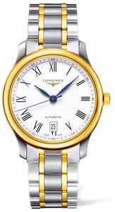 Longines Automatic White Dial 18ct Gold And Stainless Steel Watch #L2.628.5.11.7 (Men Watch)