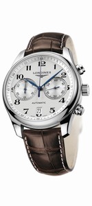 Longines Automatic Silver Dial Stainless Steel Case With Brown Leather Strap Watch #L2.629.4.78.5 (Men Watch)