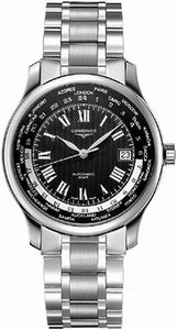 Longines Black Dial Stainless Steel Band Watch #L2.631.4.51.6 (Men Watch)
