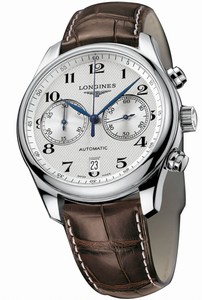 Longines Automatic Silver Dial Stainless Steel Case With Brown Leather Strap Watch #L2.669.4.78.3 (Men Watch)