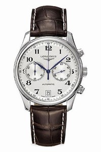 Longines Automatic Silver Dial Stainless Steel Case With Brown Leather Strap Watch #L2.669.4.78.5 (Men Watch)