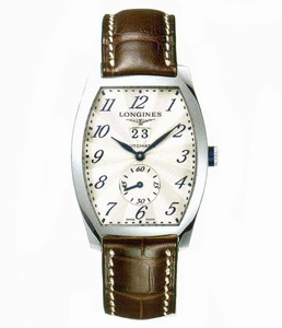 Longines Automatic Silver Dial Stainless Steel Case With Brown Leather Strap Watch #L2.670.4.73.4 (Men Watch)