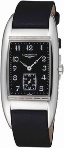 Longines Black Dial Leather Band Watch #L2.694.4.53.3 (Men Watch)