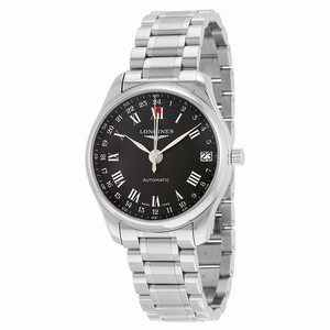 Longines Black Automatic Watch #L2.718.4.50.6 (Men Watch)