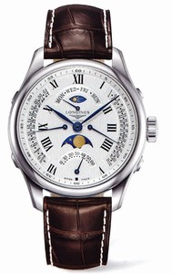 Longines Master Collection Automatic Day Date Moon Phase Brown Leather Watch# L2.738.4.71.3 (Men Watch)