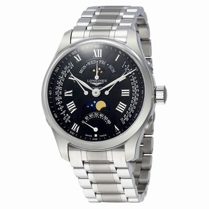 Longines Black Dial Automatic Watch #L2.739.4.51.6 (Men Watch)