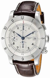 Longines Automatic Chronograph Date Brown Leather Watch # L2.741.4.73.2 (Men Watch)