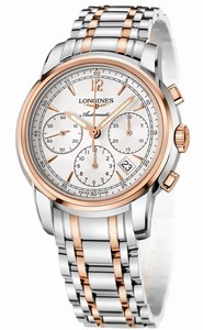 Longines Saint Imier Collection Automatic Chronograph Date Stainless Steel and 18ct Rose Gold Watch# L2.752.5.72.7 (Men Watch)