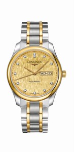 Longines Master Collection Automatic Diamond Hour Markers Day Date 18k Yellow Gold and Stainless Steel Bracelet Watch# L2.755.5.38.7 (Men Watch)