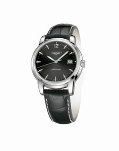 Longines Saint Imier Collection Automatic Black Dial Date Black Leather Watch# L2.763.4.52.3 (Men Watch)