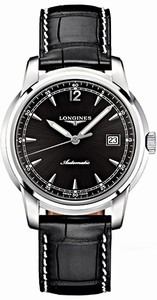 Longines Saint Imier Collection Automatic Black Dial Date Black Leather Watch# L2.766.4.59.3 (Men Watch)