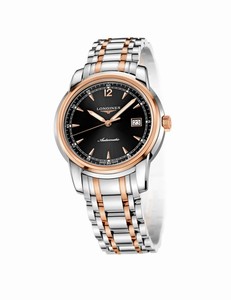 Longines Saint Imier Collection Automatic Black Dial Date Stainless Steel and 18ct Rose Gold 41mm Watch# L2.766.5.59.7 (Men Watch)