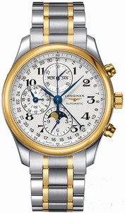 Longines Master Collection Automatic Chronograph Stainless Steel and 18ct Gold Watch# L2.773.5.78.7 (Men Watch)