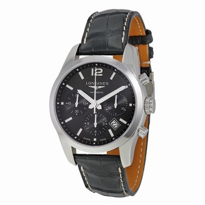 Longines Black Automatic Watch #L2.786.4.56.3 (Men Watch)