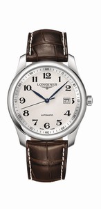 Longines Master Collection Automatic Silver Dial Date Brown Leather Watch# L2.793.4.78.5 (Men Watch)