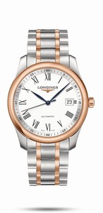 Longines Master Collection Automatic Roman Numerals Dial Date 18k Rose Gold and Stainless Steel Watch# L2.793.5.11.7 (Men Watch)