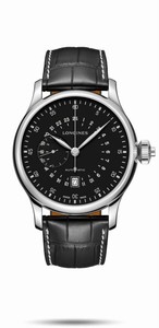 Longines Heritage Automatic Twenty Four Hours Chronograph Black Leather Watch # L2.797.4.53.2 (Men Watch)