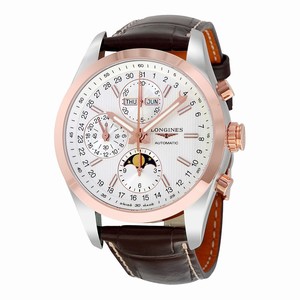 Longines White Automatic Watch #L2.798.5.72.3 (Men Watch)