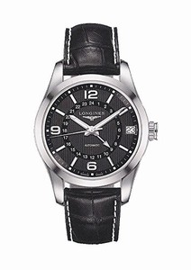 Longines Black Dial Fixed Band Watch #L2.799.4.56.3 (Men Watch)