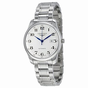 Longines Silver Dial Fixed Stainless Steel Band Watch #L2.893.4.78.6 (Men Watch)