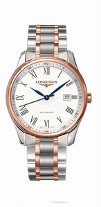 Longines Master Collection Automatic Roman Numerals Dial Date 18k Pink Gold and Stainless Steel Bracelet Watch# L2.893.5.11.7 (Men Watch)