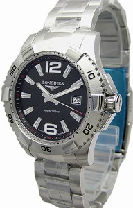 Longines HydroConquest Quartz Black Dial Date Stainless Steel Watch # L3.647.4.56.6 (Men Watch)