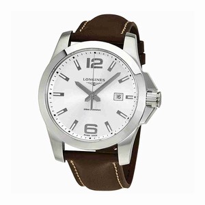 Longines Quartz Dial color Silver Watch # L37604765 (Men Watch)