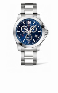 Longines Quartz Dial color Blue Watch # L38004966 (Men Watch)