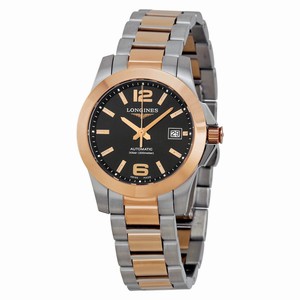Longines Black Automatic Watch #L3.276.5.56.7 (Women Watch)