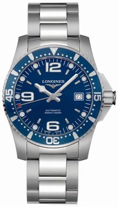 Longines Hydroconquest Quartz Blue Dial Date Stainless Steel Watch# L3.340.4.96.6 (Men Watch)
