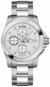 Longines Conquest Automatic Chronograph Date Stainless Steel Watch # L3.662.4.76.6 (Men Watch)